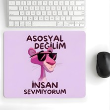 1001 18X22 cm Desenli Baskılı Mouse Pad Kaymaz Kauçuk Taban Ofis ve Home Ofis Kullanımına Uygun Komi