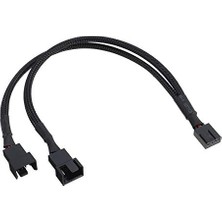 1001 5025 Fan Çoklayıcı Y Pwm 4 Pin Splitter Çoklayıcı Switch Kablosu