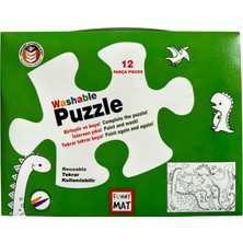 1001 Akademi Çocuk Funny Mat Washable Puzzle Dinazor Çağı Paket