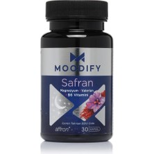 1001 Safran, Magnezyum, Valerian, B6 Vitamini Takviye Edici Gıda 30 Kapsül