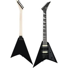 1001 DG-28BK V Kasa Gül Klavye 2x Zebra Humbucker Manyetik Yüksek Kaliteli Elektro Gitar