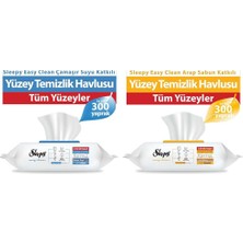 1001 Çamaşır Suyu Katkılı 300 Yaprak + Arap Sabunu Katkılı 300 Yaprak
