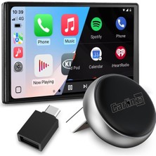1001 Kablosuz Carplay ve Android Otomatik Adaptör - Mini Ultra 3 iPhone ve Android 11+, Usb-A/tip-C Tak