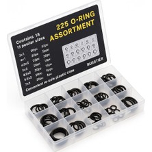 1001 225 Parça Kauçuk O-Ring Conta Seti Su Geçirmez Sızdırmazlık Halkası Assortment Tamir Bakım S