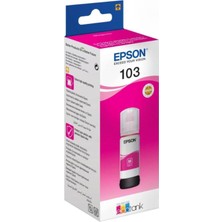 1001 Ecotank 103 65ML Orijinal Magenta (Kırmızı) Mürekkep Kartuş C13T00S34A