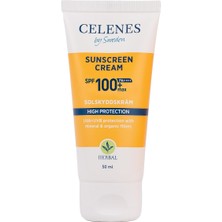 1001 Celenes Herbal Spf 100 Suya Dayanıklı Güneş Kremi (50 Ml)