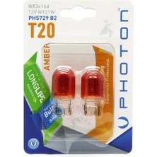 1001 Ampul T20 WY21W 12V Amber 2'li Blister Pht PH5729 B2