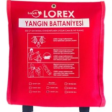 1001 Lorex LR-FB1512C 150X120 cm Çantalı Yangın Söndürme Battaniyesi