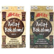 1001 2star Star Anlat Bakalım Kartları Kelime Oyunu Seri:1 ve 2-2'li Set