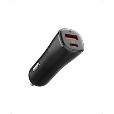 1001 48W Usb-C 2 Port Araç Içi Hızlı Şarj Aleti Pps Desteği Akım Korumalı Güç Adaptörü Çakma