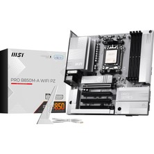 1001 MB Pro B850M-A Wıfı Pz Am5 Ddr5 8200MHZ(OC) 4x Pcı-E X16 HDMI Dp 2x M.2 USB 10GBS 5g Lan Wı-Fı 7 Mat