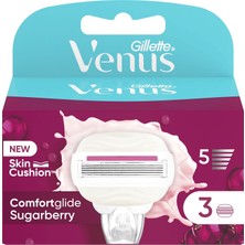 1001 Comfortglide Sugarberry Yedek Bıçak Kadınlar Için 5 Bıçaklı 3 Adet