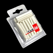 1001 Isı ile Daralan Makaron Seti – 40 Adet, Beyaz (9.5 mm x 20, 6.4 mm x 10, 4.8 mm x 10)