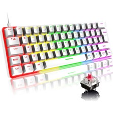 1001 Blic Oyuncu Klavyesi Rgb Klavye 20 Modlu Ayarlanabilir Renk Seçeneği Rgb Suya ve Toza Dayanıklı