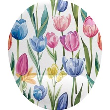 1001 Lale Desenli Bilek Destekli Mouse Pad