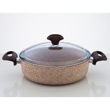 1001 Creamy Granitec 22CM Kısa Granit Tencere