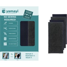 1001 Texfix Yamayi, Ütü ile Yapışan Yama, Yapışkanlı Yama, 4 Adet 28 cm x 15 Cm, Yıkamaya Dayanı