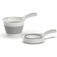 1001 Katlanabilir Maşrapa, Katlanır Banyo Maşrapası, Akordiyon Koçero (27CMX17CMX4CM)