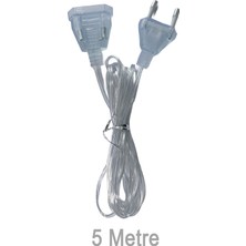 1001 Şeffaf LED Işık Adaptör Kablo Fiş – 220V Priz Uyumlu Dekoratif Aydınlatmalar Için (5 Metre