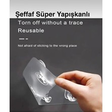 CATEKSSS 6 Kancalı Kendinden Yapışkanlı Süper Güçlü Kesilebilir,duvar,banyo,mutfak Askısı ve Aksesuarı Pla