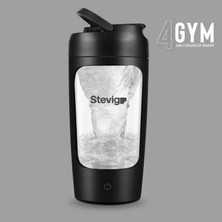 1001 4 Gym Şarj Edilebilir Elektrikli Protein Shaker 650 ml Black ST-225