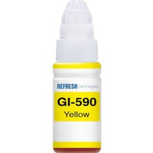 1001 Canon ile Uyumlu GI-490Y,GI-590Y Sarı Mürekkep 70ML./SISE