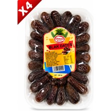 Hazar Gıda Özenle Seçilmiş Kaliteli Siyah 4 Adet Hurma 300 gr