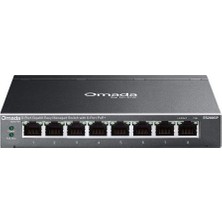 Omada Tp-Lınk ES208GP 8 Port Yönetilebilir 64W Poe Swıtch