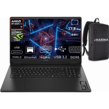 Hp Omen 17-DB1015NT Ryzen Aı 7 350 C2EZ5EA-KA18 96GB 4tb RTX5060 8gb Freedos 17.3" Full Hd Gaming Laptop