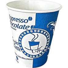 1001 Excodi Cup - [ Cup ] 7 Oz Karton Bardak - 180 ml - 200 Adet Kaliteli Otomat Bardağı, Sızdırmaz (