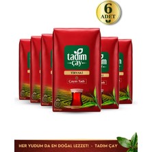 Tadım Çay Tiryaki 6 Adet 1000 gr (HAKİKİ RİZE ÇAYI, SİYAH PAKET ÇAY)