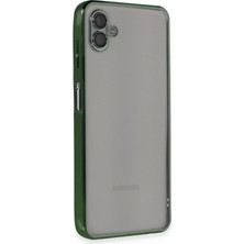 Aconcept Newface  Galaxy A04 Kılıf Razer Lensli Silikon - Yeşil