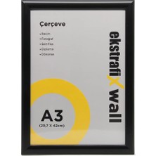 Ekstrafix Çerçeve A3 22 Li Siyah FIX-ÇS06