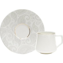 1001 Paisley Gold Altı Kişilik Kahve Fincan Takımı 80 ml