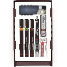 Rotring Rapido Kalemi Isograph Set Pergelsiz (0.2-0.3-0.5)+Tikky