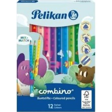 Pelikan Kuru Boya Kalemi Combino Jumbo Üçgen 12 Li