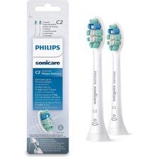 1001 Sonicare Optimal Plaque Defence - Sonic Şarjlı Diş Fırçası 2'li Yedek Başlık - Beyaz