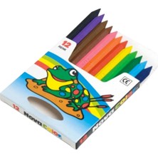 Nova Color Mum Pastel Boya Karton Kutu Yarım Boy Köşeli 12 Li NC-1112