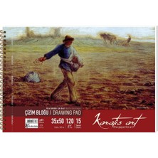 Karatis Çizim Blok Spiralli Art 120 gr 35X50 15 Yp 482007-99
