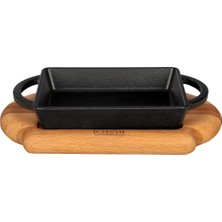 1001 Pişirme Kabı Lv Eco P Tv 1215 K4 Dikdörtgen Schale ve Holzplatter, Ölçüler 12 x 15 Cm, Dökme