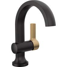 1001 Musluk Albion Tek Delikli Banyo Bataryası, Siyah/altın Tek Kolu Banyo Bataryası, Banyo Lavabo Bat