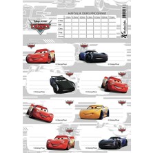 Keskin Color Okul Etiketi Ders Programlı Cars 3 Lü 220130-33