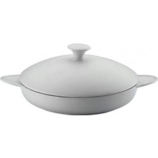 1001 Porflame Porselen 25 cm Kapaklı Tava