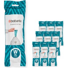 1001 Perfectfit Çöp Torbası, Çoklu Paket (Kod W/5 L) Ekstra Güçlü Çöp Torbaları, Çekme Bantlı