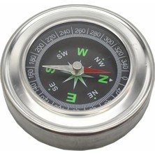 1001 Metal Gövdeli Profesyonel Taşınabilir El Pusulası, 60MM, CHRMK12870, Metal Gri