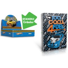 Gıpta Not Defteri Spiralli Karton Kapak ( 36 Lı Stand ) A6 Hot Wheels 5395
