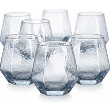 1001 6 Adet Cam Bardak Seti - Sade ve Modern Tasarımlı, Ekstra Berrak Su, 6'lı Meşrubat ve Kahve Bard