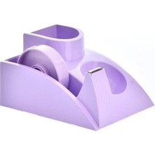 Ops Masa Seti Kalemlik Bant Makinalı Plastik Pastel Mor Klm 304