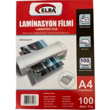 Elba Laminasyon Filmi A4 100 Mıc 216X303