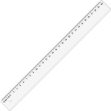 Hatas Geniş Plastik Cetvel (Şeffaf) 30 cm 00147